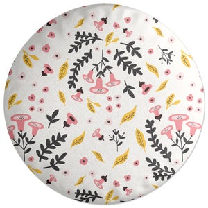Decorsome Bells And Leaves Round Cushion