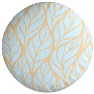 Decorsome Willow Leaves Round Cushion