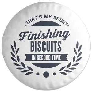 Decorsome Finishing Biscuits Round Cushion