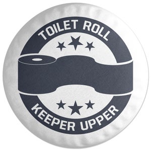 Decorsome Toilet Roll Keeper Upper Round Cushion