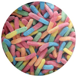 Decorsome Gummy Worms Round Cushion
