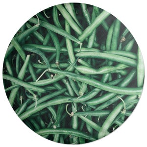 Decorsome Green Beans Round Cushion