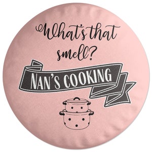 Decorsome What's That Smell? Nan's Cooking Round Cushion