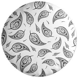 Decorsome Leaves Paisley Round Cushion
