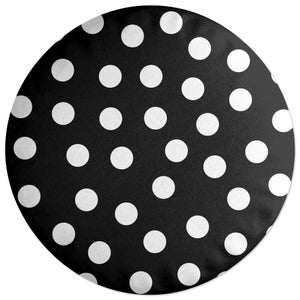 Decorsome Inverted Polka Dots Round Cushion