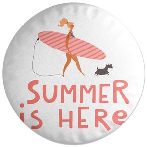 Decorsome Summer Is Here Round Cushion