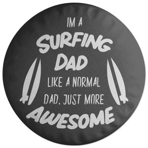 Decorsome Surfing Dad Round Cushion