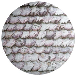 Decorsome Seashells Round Cushion