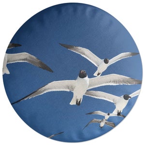 Decorsome Seagulls Round Cushion