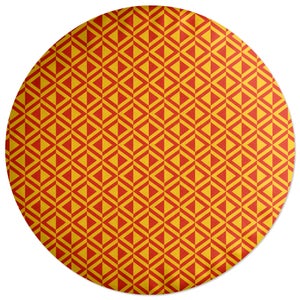 Decorsome African Inspired Triangle Pattern Round Cushion