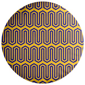 Decorsome African Inspired Line Pattern Round Cushion