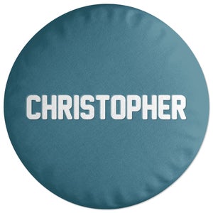 Decorsome Embossed Christopher Round Cushion
