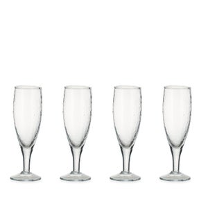 Nkuku Yala Hammered Champagne Glass - Set of 4