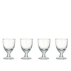 Nkuku Yala Hammered Wine Glass - Set of 4