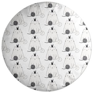 Decorsome Cat And Wool Round Cushion