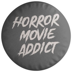 Horror Movie Addict Round Cushion
