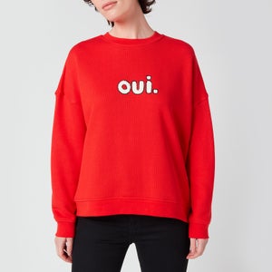 Whistles Women's Oui Slogan Sweatshirt - Red
