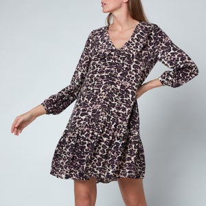 Whistles Women's Clouded Leopard Print Collar Dress - Leopard Print