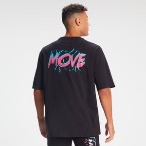 T-Shirt oversize vintage MP Move Uomo - Nera