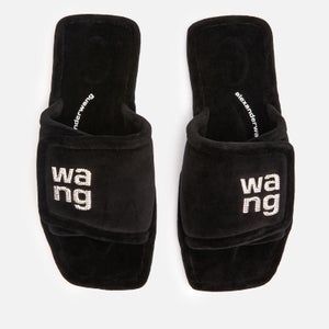 Alexander Wang Women's Lana Padded Logo Slides - Black