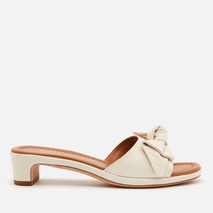Kate Spade New York Women's Lilah Leather Heeled Mules - Parchment