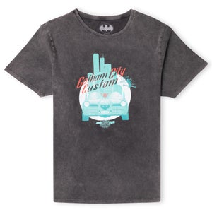 DC Batman Gotham City Customs Men's T-Shirt - Black Acid Wash
