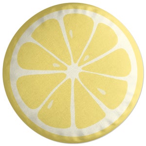 Decorsome Lemon Round Cushion