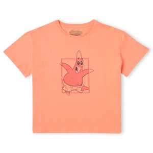 SpongeBob SquarePants Boxy Patrick Women's Cropped T-Shirt - Koraal