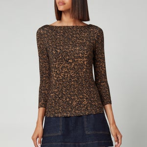 Ted Baker Women's Mairii Half Sleeve Jersey T-Shirt - Light Brown