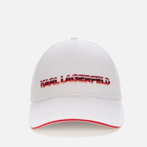 Karl Lagerfeld 女士 Karl Essential 徽标棒球帽 - 白色