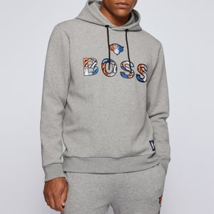 BOSS X NBA Men's Knicks Pullover Hoodie - Medium Grey