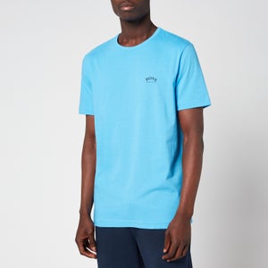 BOSS Athleisure Men's Curved Logo T-Shirt - Open Blue