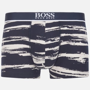 BOSS Bodywear Men's Print 24 Trunk Boxer Shorts - Dark Blue