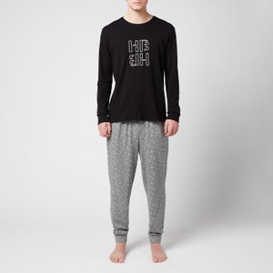 BOSS Bodywear Men's Relax Pyjama Set - Medium Grey
