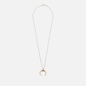Isabel Marant Women's Horn Pendant Necklace - PINK/Silver