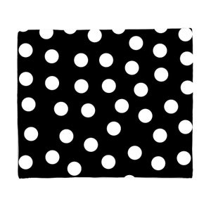 Inverted Polka Dots Fleece Blanket