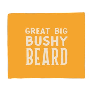 Great Big Bushy Beard Fleece Blanket