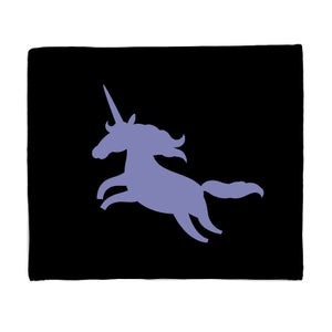 Unicorn Silhouette Fleece Blanket