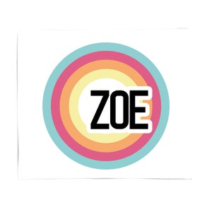 Zoe Rainbow Fleece Blanket