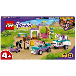 LEGO 41441 Friends Entrenamiento y Remolque Ecuestre, Juguete de Construcción para Niños +4 años con Figura de Caballo
