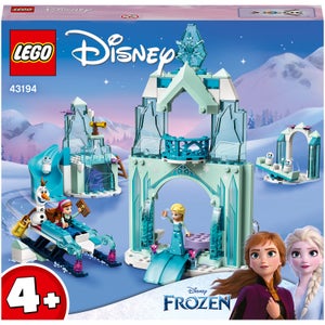 LEGO Disney Princess Il paese delle Meraviglie Ghiacciato di Anna ed Elsa, Castello di Frozen con 6 Mini Bamboline, 43194