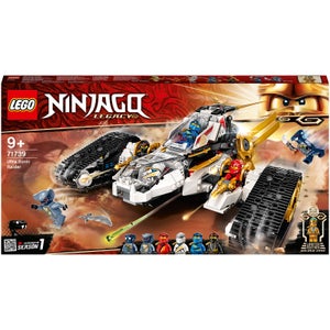 LEGO 71739 NINJAGO Vehículo de Asalto Ultrasónico 4en1, Juguete de Construcción, Moto, Avión o Coche Todoterreno de los Ninja