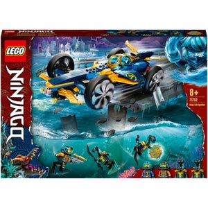 LEGO NINJAGO: Ninja Sub Speeder Car & Submarine Toy (71752)