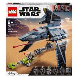 LEGO Star Wars: Shuttle di Attacco The Bad Batch, Set da Costruzione con 5 Personaggi Cloni e Droide Gonk, Giocattoli (75314)