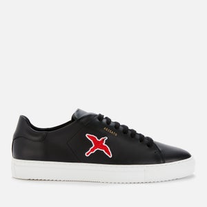 Axel Arigato Men's Clean 90 Red Bee Bird Leather Cupsole Trainers - Black
