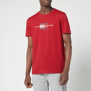 Tommy Hilfiger Men's Line Flag T-Shirt - Regatta Red