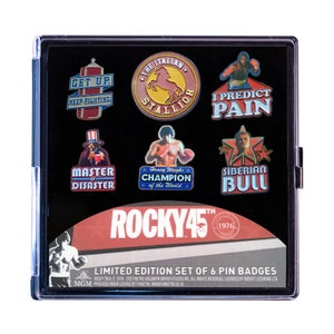 Rocky - 6 Pack Of Premium Limited Edition Pin Badges