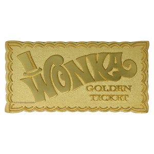 Dust - Willy Wonka Mini lingot d'or plaqué 24K Golden Ticket
