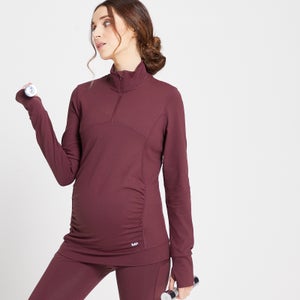 MP Women's Power Maternity 1/4 Zip – Vinröd