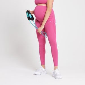 Damskie legginsy ciążowe z kolekcji Power Maternity MP – Sangria
